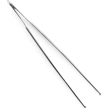 Péče o řasy a obočí Pinzeta nerez s háčky 14 cm