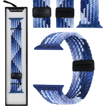 Řemínek na hodinky Řemínek GlacierX pro Apple 22mm modrý