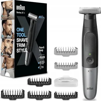 Strojek na vlasy Zastřihovač chloupků na tělo a vousy Braun Series X XT5200