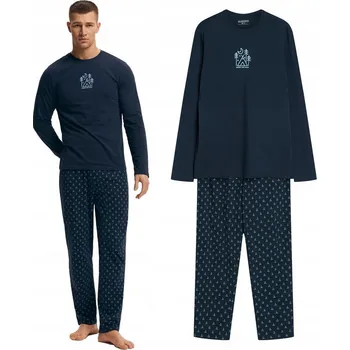 Pánské pyžamo Henderson pánské pyžamo 43478-59X Lush, dlouhý rukáv, velikost XXL