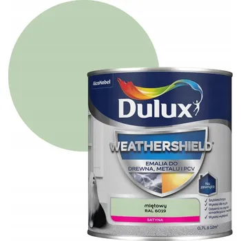 Lak na dřevo Dulux Weathershield email na dřevo, kov a PVC, mátová RAL 6019, 0,7 l