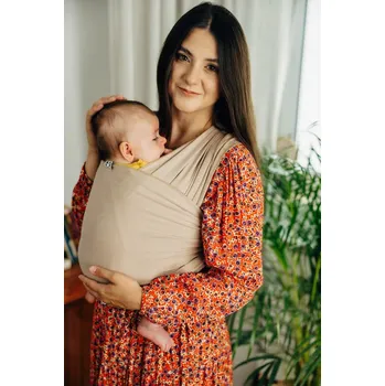 Šátek na nošení dítěte Stretchy/Elastic Baby Sling - Nude Beige - standard Velikost: 5 m
