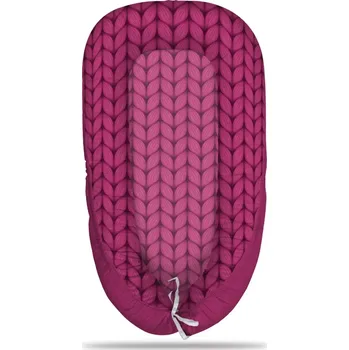 Hnízdečko pro miminko Sablio Hnízdečko pro miminko Pletení ve fuchsiové barvě