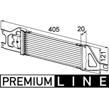 Chladič motoru Chladič oleje, automatická převodovka MAHLE CLC 57 000P