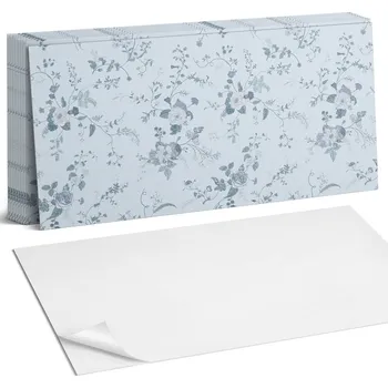 Obraz Sada samolepících PVC dlaždic Květinový vzor na pozadí 10 ks 40x20 cm