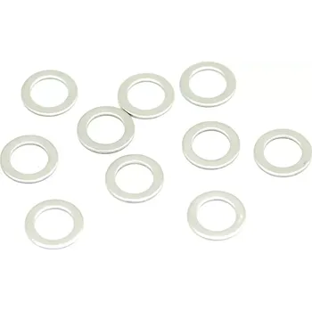 RC náhradní díl SWORKz ocelové podložky M5x8x0.4mm, 10 ks.