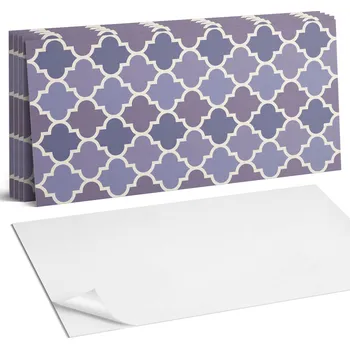 Obraz Sada vinylových dlaždic z PVC s geometrickým vzorem, motiv 6 Ks 60x30 cm