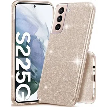 Pouzdro na mobilní telefon TŘPYTIVÝ POUZDRO PRO SAMSUNG GALAXY S22 + SKLO