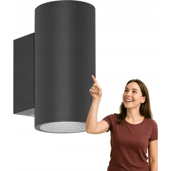 Nástěnné svítidlo Zahradní nástěnné svítidlo Italux černé s integrovaným LED zdrojem 20 W