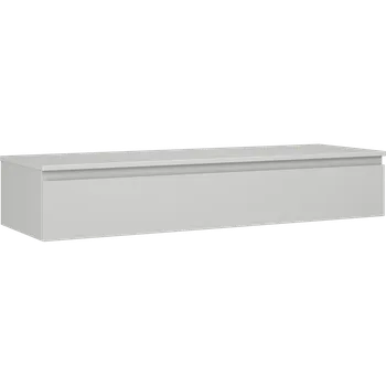 Koupelnový nábytek Mexen Orio koupelnová skříňka pod umyvadlo 140 cm s deskou, 1 zásuvka, šedá mat - 91A10-14023-1-BFC62 Koupelnové skříňky