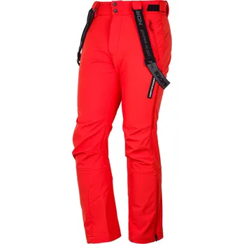 Pánské kalhoty Northfinder Pánské lyžařské softshellové kalhoty BENCE, rudá, L