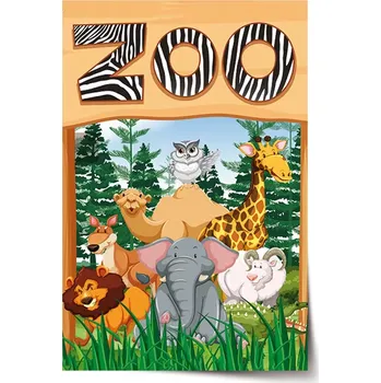 Plakát Sablio Plakát Zoo - 90x60 cm