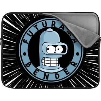 pouzdro na notebook Sablio Obal na notebook Futurama Bender Vesmír - 17"