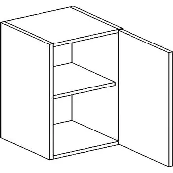 Komoda W60P horní skříňka jednodvéřová NORA hruška