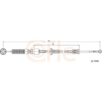 Tažné lanko, ruční převodovka COFLE 92.12.7291