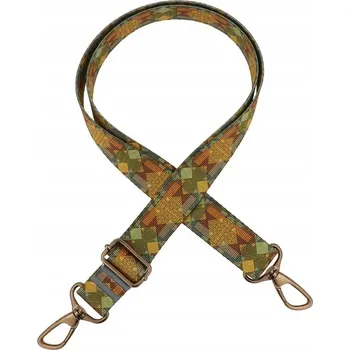 Opasek Pásek na tašku 3 cm x 140 cm GEOMETRICKÝ TMAVÝ RAMENÍCÍ pásek ZEPNIJ C.nike