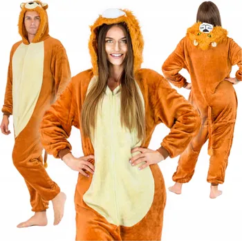 Dámský overall Onesies kombinéza/ overal LEV oranžová velikost L