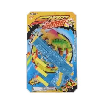 Dětská zbraň Pistole s pěnovými náboji a dinosaury