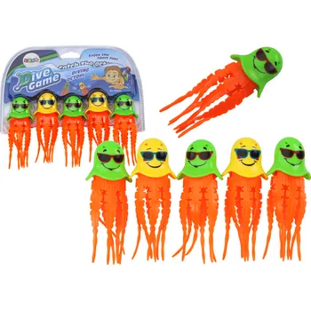 Hračky do vany Potápěcí set Medúzy 6 kusů