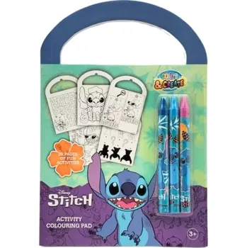 omalovánky Kreativní omalovánkový sešit DISNEY STITCH s voskovkami a aktivitami