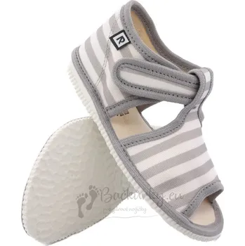 Chlapecké bačkory Dětské pantofle RAK 100014 - Šedý pásek - vel. 30
