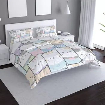 Povlečení Sablio Povlečení Barevná koťátka - 140x220 / 90x70