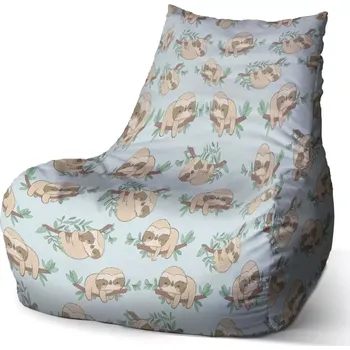 Sedací pytel Sablio Sedací vak Bean Lenochodi na větvi - 60 x 70 x 70 cm