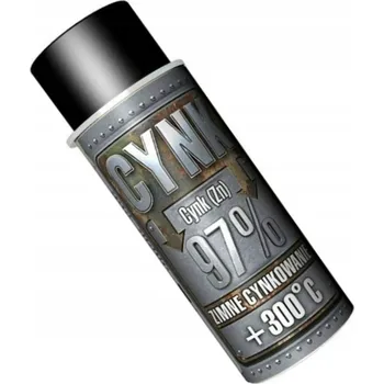 Barva ve spreji ZINEK VE SPREJI POZINK ŽÁRUVZDORNÝ ANTIKOROZNÍ PODKLAD PLECHOVKA 400 ml HANSA