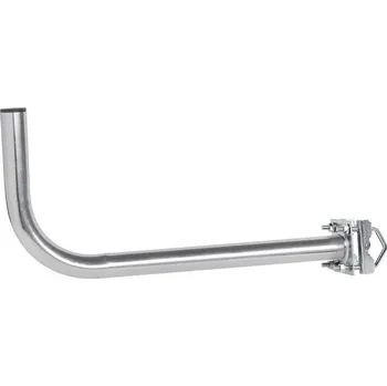 Anténní držák Konzola na balkón/stožár 60 cm, ohýbaná + třmen