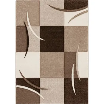 Koberec Breno Kusový koberec BRILLIANT 665/080, 80x150 cm, Vícebarevné/Hnědá
