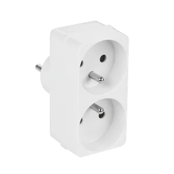 Elektrická zásuvka Elektrická Zásuvka rozbočka Rebel bílá