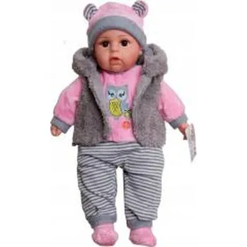 Panenka Lalka bobas mówi i śpiewa smoczek + butelka 45cm