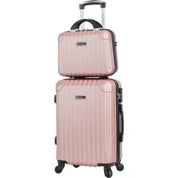 Sada malého kabinového kufru a cestovní taštičky Madisson 44202 růžová světle