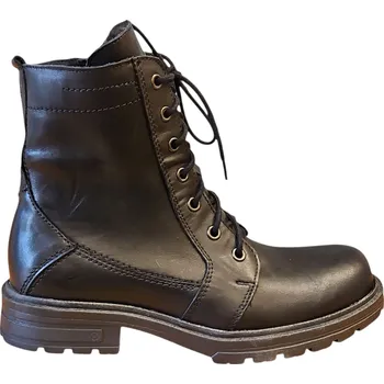 Dámská zimní obuv S 614/Z - 100 zimní černé vyšší boty na šněrování i zip 36