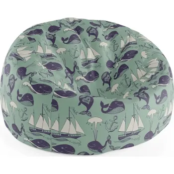 Sedací pytel Sablio Sedací vak Cocoon Velryby - 75 x 45 x 35 cm