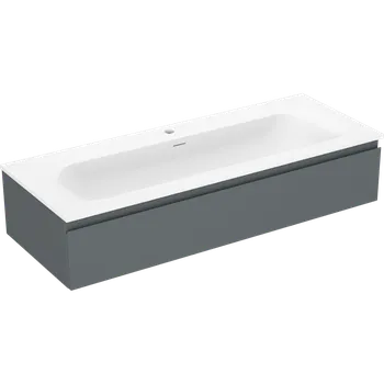 Koupelnový nábytek Mexen Orio koupelnová skříňka 120 cm s umyvadlem Vela, 1 zásuvka, grafit mat/bílá mat - 91A10-12023-1-BF66-W23M01 Skříňky s umyvadlem