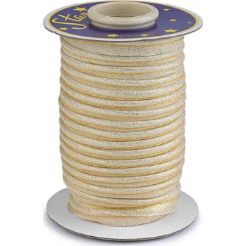 Vánoce Lurexová paspulka / kédr šíře 10 mm Varianta: 2 zlatá, Balení: 22.5 m
