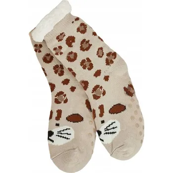 Dámské ponožky HD5203 BÉŽOVÉ ZATEPLENÉ DÁMSKÉ PONOŽKY 39-42