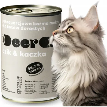 Krmivo pro kočku Deer Cat zvěřina a kachna 400g