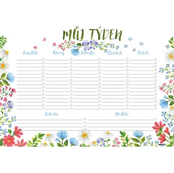 Kancelář Týdenní plánovač A4 Luční