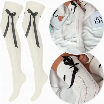 Podprsenka PODKOLENKY dámské bavlněné, ažurový cop se STUŽKOU Milena *37-41