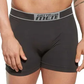 Pánské spodní prádlo Gatta Pánské boxerky přiléhavé pohodlné 1546s bavlna titanium2 L