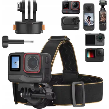 Příslušenství pro videokameru Popruhy Držák na Hlavu pro GoPro Hero 13 12 11 10 / DJI Osmo Action Pocket