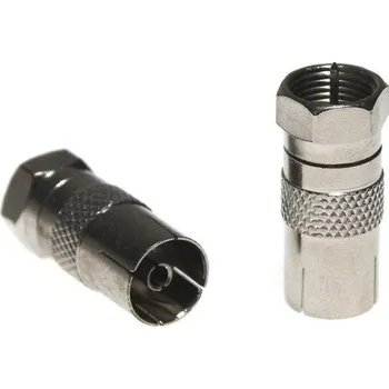 Elektrická zásuvka Redukce F zástrčka - TV zásuvka