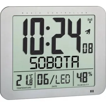 Hodiny Nástěnné hodiny TFA šedé 24 cm