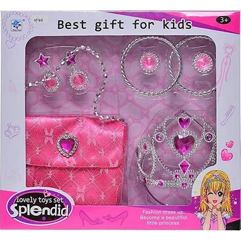 Karnevalový doplněk Mikrotrading Sada krásy s kabelkou, 13 × 11 cm