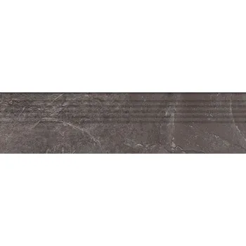 Obklad Tubadzin Grand Cave graphite schodovka 119,8x29,6x0,8 (6005346)