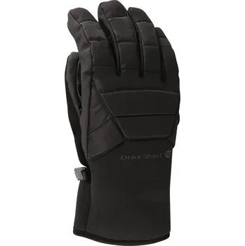 Rukavice ALPINE PRO Lyžařské rukavice s water repellency GOMME S ČERNÁ