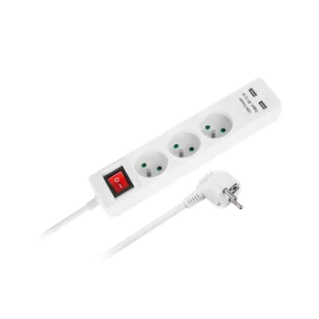 Prodlužovací kabel Rebel Prodlužovačka s USB 5m URZ3202-5