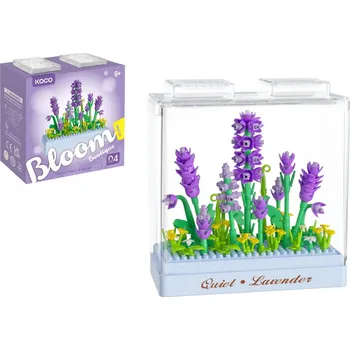 Stavebnice Stavebnice mini KOCO Levandule plast 239ks v krabičce 11x12x5cm